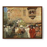 A Street In Jodhpur - Framed Canvas