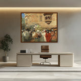 Picasoul - Artist - A Street In Jodhpur - Framed Canvas