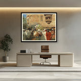 Picasoul - Artist - A Street In Jodhpur - WALL MOUNT FRAME