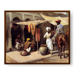 Outside The Indian Dye House - Framed Canvas