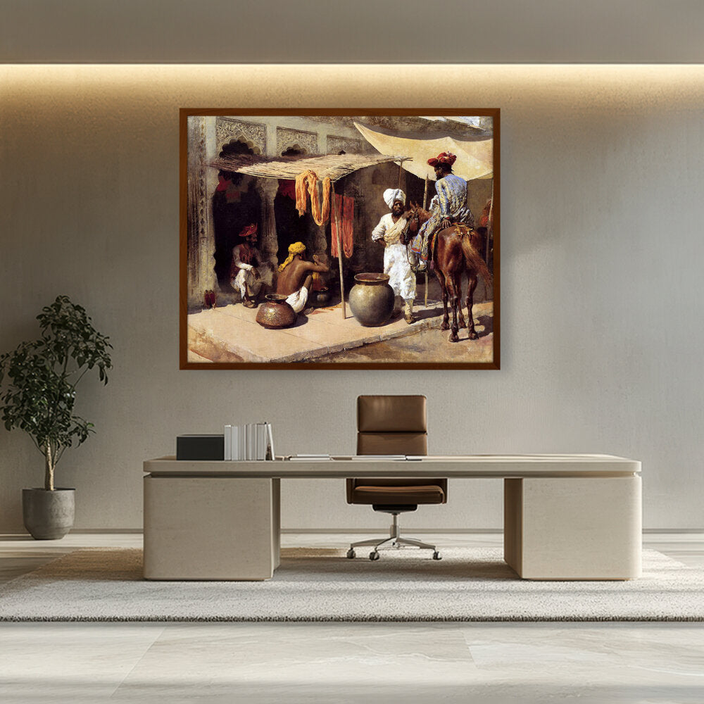 Picasoul - Artist - Outside The Indian Dye House - Framed Canvas