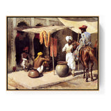 Outside The Indian Dye House - FLOATING FRAME