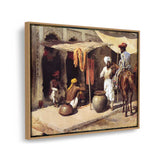 Outside The Indian Dye House - FLOATING FRAME