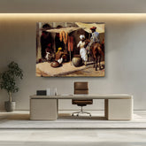 Picasoul - Artist - Outside The Indian Dye House - Wall Canvas