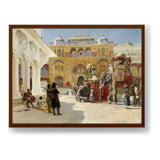 Arrival Of Prince Humbert - Framed Canvas