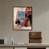 Picasoul - Artist - Playing Chess - Framed Canvas