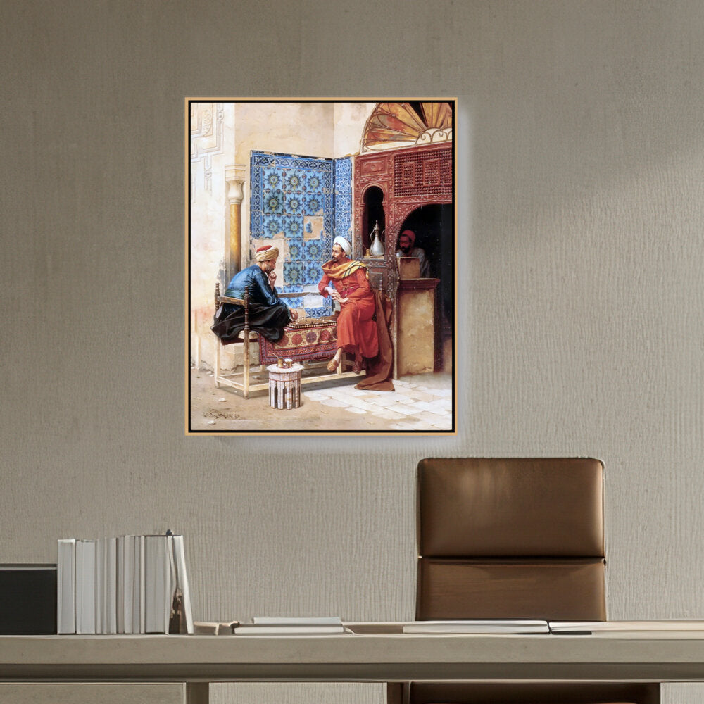 Picasoul - Artist - Playing Chess - FLOATING FRAME