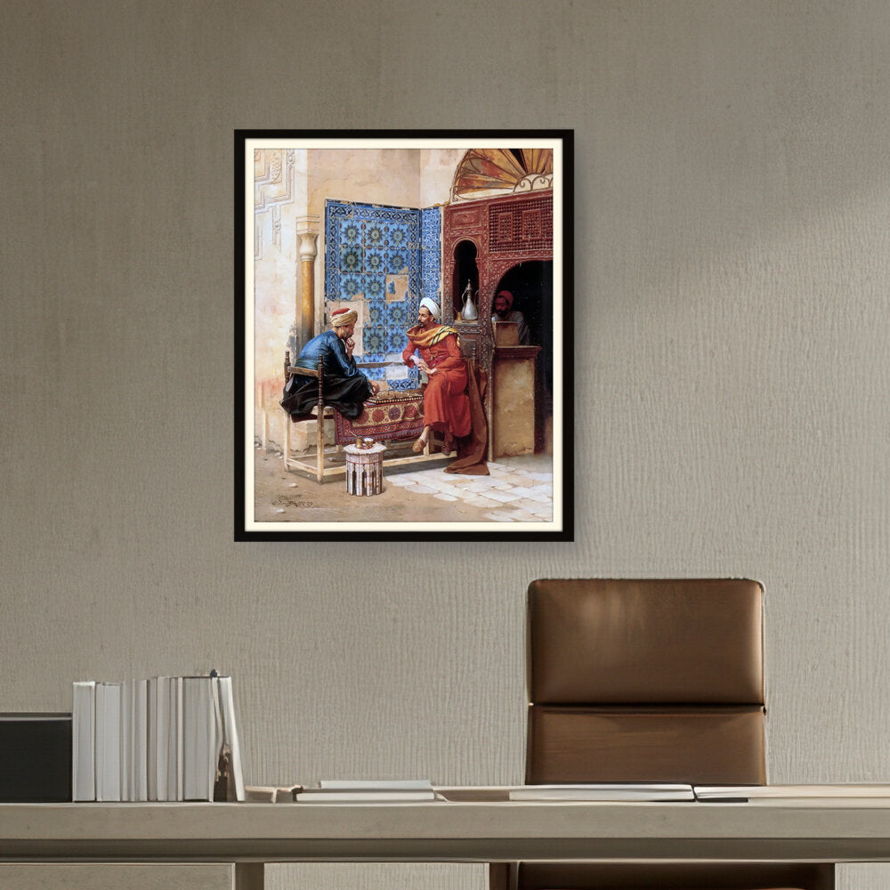 Picasoul - Artist - Playing Chess - WALL MOUNT FRAME