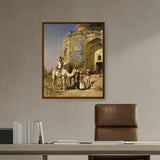 Picasoul - Artist - The Old Blue-Tiled Mosque - Framed Canvas