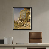 Picasoul - Artist - The Old Blue-Tiled Mosque - WALL MOUNT FRAME