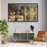 Lake At Oodeypore - Framed Canvas