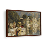 Lake At Oodeypore - Framed Canvas