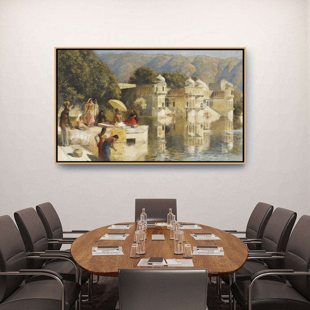 Picasoul - Artist - Lake At Oodeypore - FLOATING FRAME