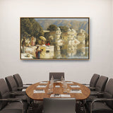 Picasoul - Artist - Lake At Oodeypore - FLOATING FRAME