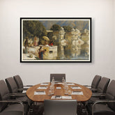 Picasoul - Artist - Lake At Oodeypore - WALL MOUNT FRAME