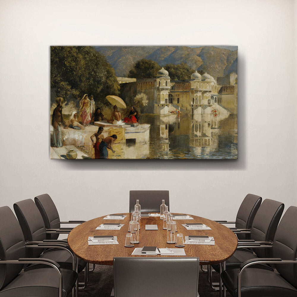 Picasoul - Artist - Lake At Oodeypore - Wall Canvas