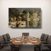 Picasoul - Artist - Lake At Oodeypore - Wall Canvas