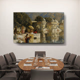 Picasoul - Artist - Lake At Oodeypore - Wall Canvas