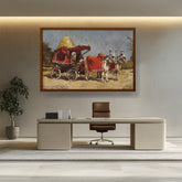Picasoul - Artist - Native Gharry Bullock Cart - Framed Canvas