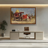 Picasoul - Artist - Native Gharry Bullock Cart - Framed Canvas