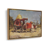 Native Gharry Bullock Cart - FLOATING FRAME