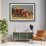 Native Gharry Bullock Cart - WALL MOUNT FRAME