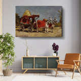 Native Gharry Bullock Cart - Wall Canvas