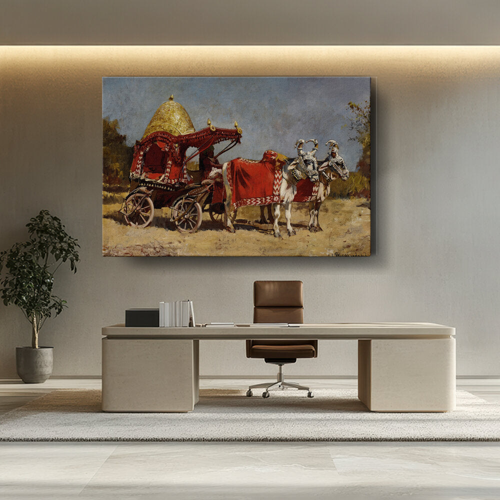 Picasoul - Artist - Native Gharry Bullock Cart - Wall Canvas