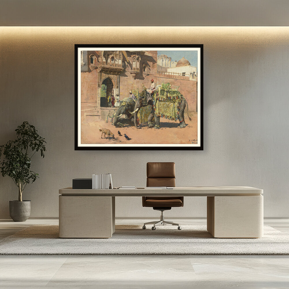 Picasoul - Artist - The Elephants Of The Rajah - WALL MOUNT FRAME