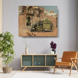 The Elephants Of The Rajah - Wall Canvas