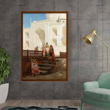 Picasoul - Artist - Nautch Girls At Taj Mahal - Framed Canvas