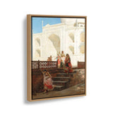 Nautch Girls At Taj Mahal - FLOATING FRAME