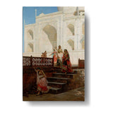 Nautch Girls At Taj Mahal - Wall Canvas