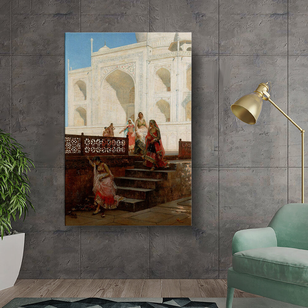 Picasoul - Artist - Nautch Girls At Taj Mahal - Wall Canvas