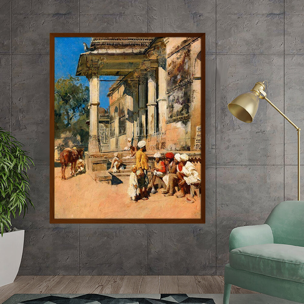 Picasoul - Artist - Portico Of A Mosque - Framed Canvas