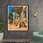 Picasoul - Artist - Portico Of A Mosque - WALL MOUNT FRAME