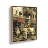 Street Scene In India - FLOATING FRAME