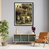 Street Scene In India - WALL MOUNT FRAME