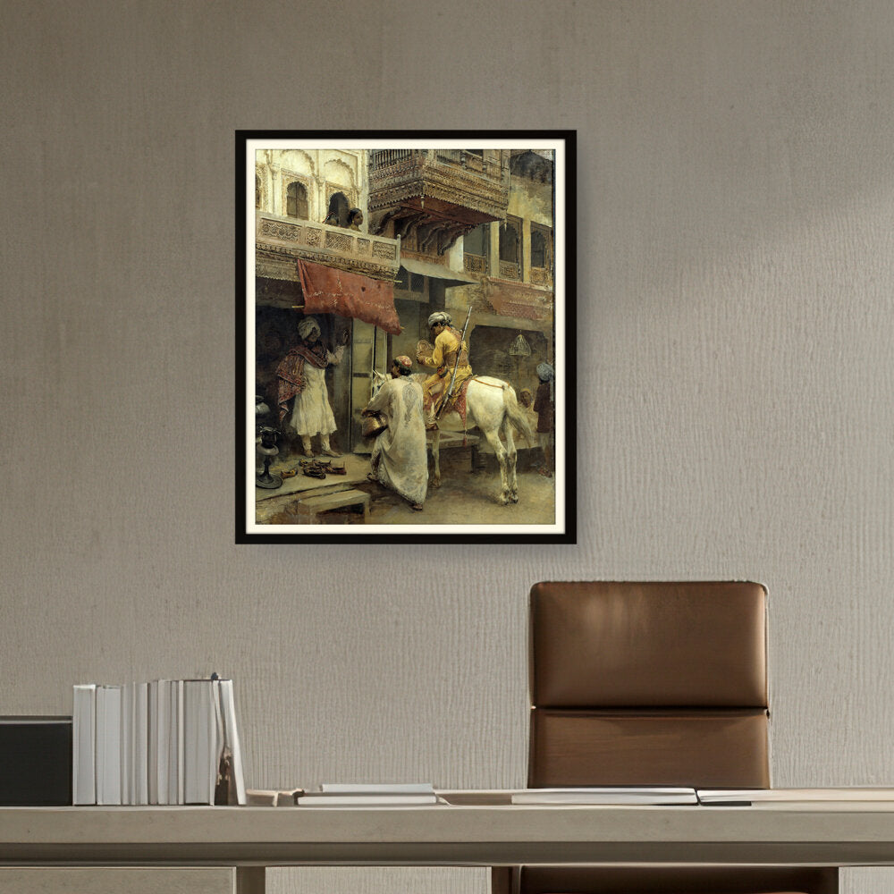 Picasoul - Artist - Street Scene In India - WALL MOUNT FRAME