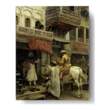 Street Scene In India - Wall Canvas