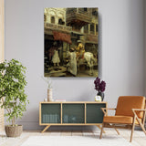 Street Scene In India - Wall Canvas