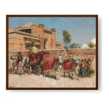 A Wedding Procession - Framed Canvas