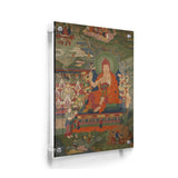 Lama Engaged In Ritual - Acrylic Wall Photo