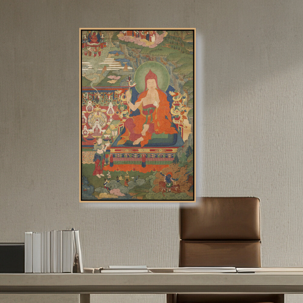 Picasoul - Artist - Lama Engaged In Ritual - FLOATING FRAME