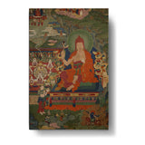 Lama Engaged In Ritual - Wall Canvas