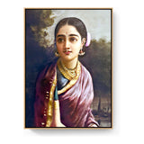 Radha In The Moonlight - FLOATING FRAME