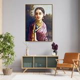 Radha In The Moonlight - FLOATING FRAME