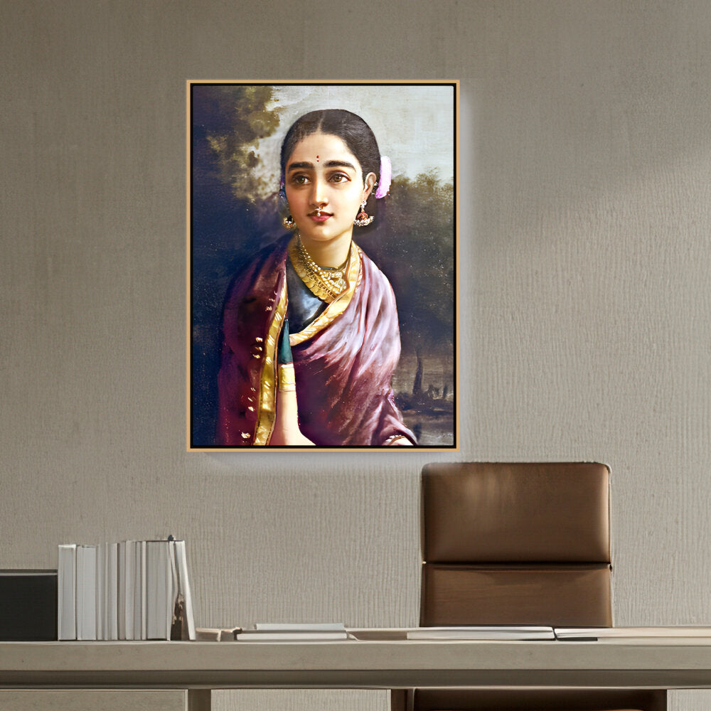 Picasoul - Artist - Radha In The Moonlight - FLOATING FRAME