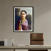 Picasoul - Artist - Radha In The Moonlight - WALL MOUNT FRAME