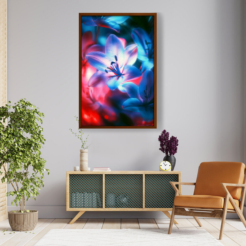 Picasoul - Artist - A Close Up Of A Flower - Framed Canvas